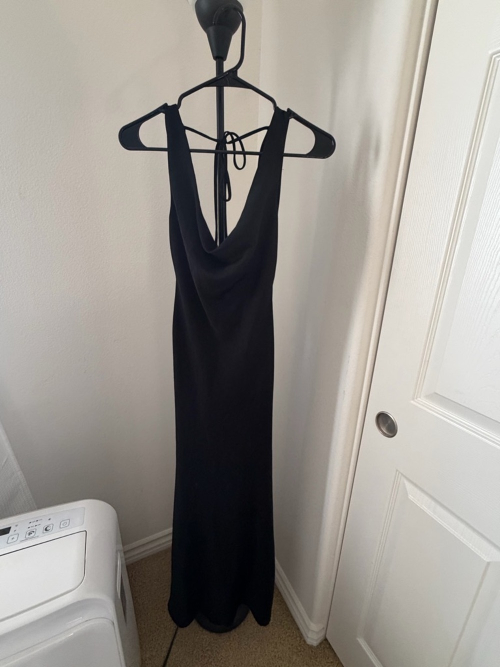 Princess Polly Black Cowl Neck and Cowl Back Maxi Dress